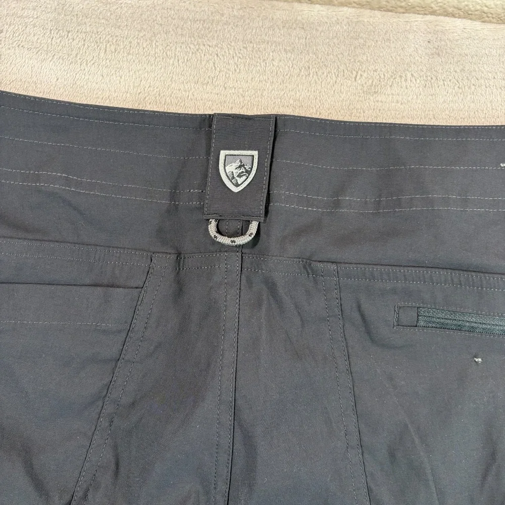 Kuhl Renegade Rock Cargo Pants Men‎ 38x29.5 Black Tapered Fit UPF 50+ NWOT